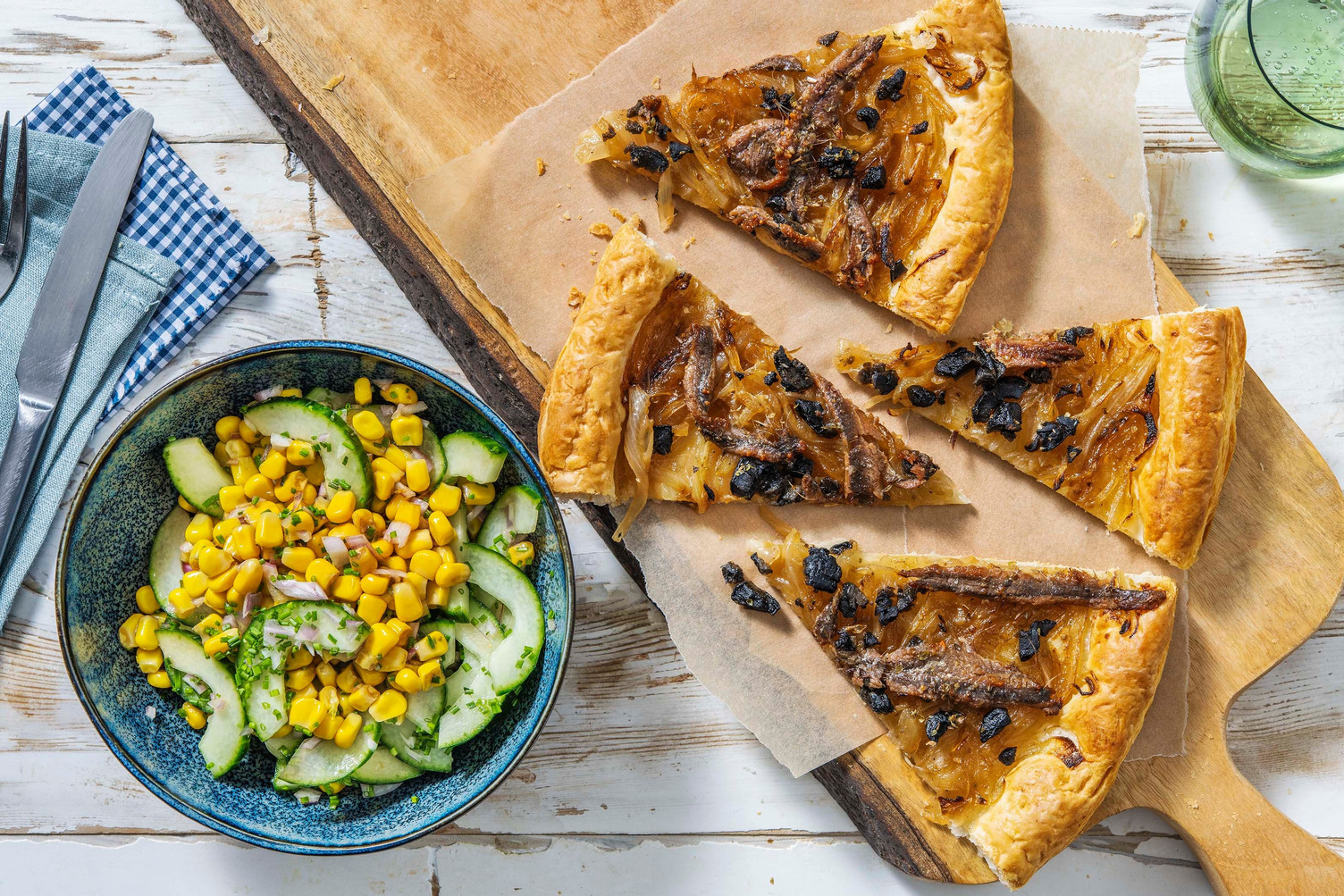 Tarte pissaladière feuilletée