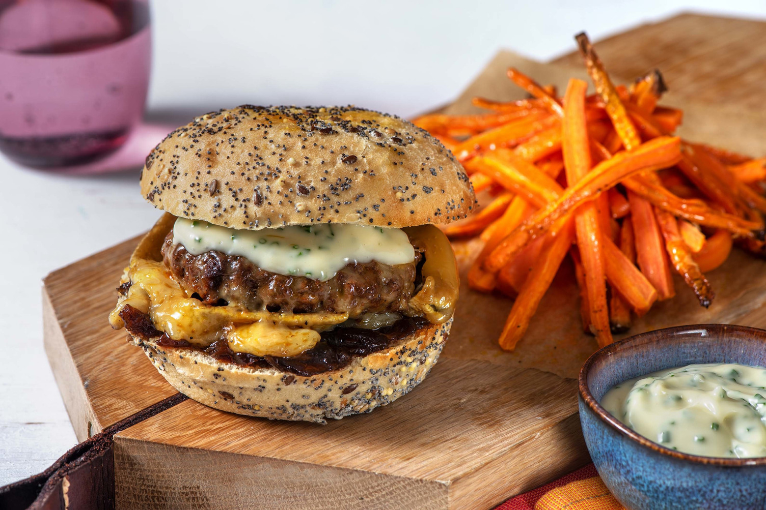 Cheeseburger bœuf & tomme montagnarde