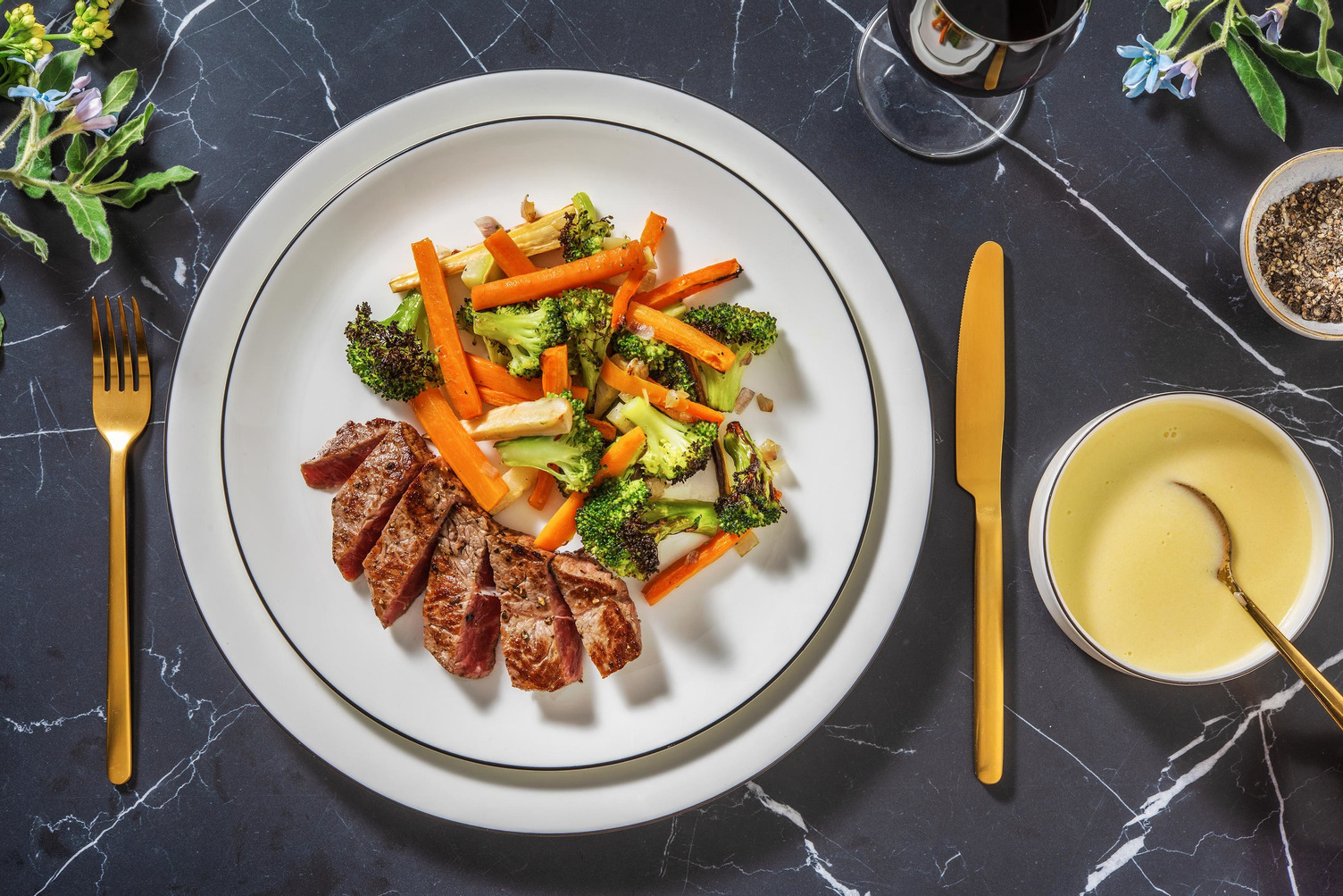 Bavette & sauce au comté AOP