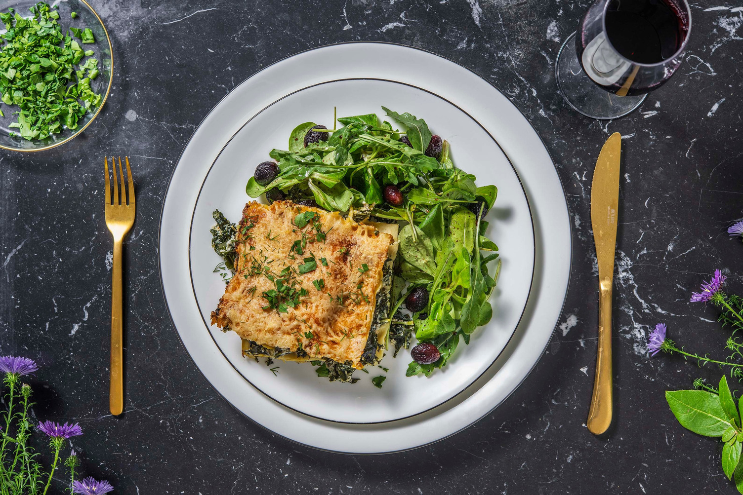 Lasagne à la courge & fourme d'Ambert