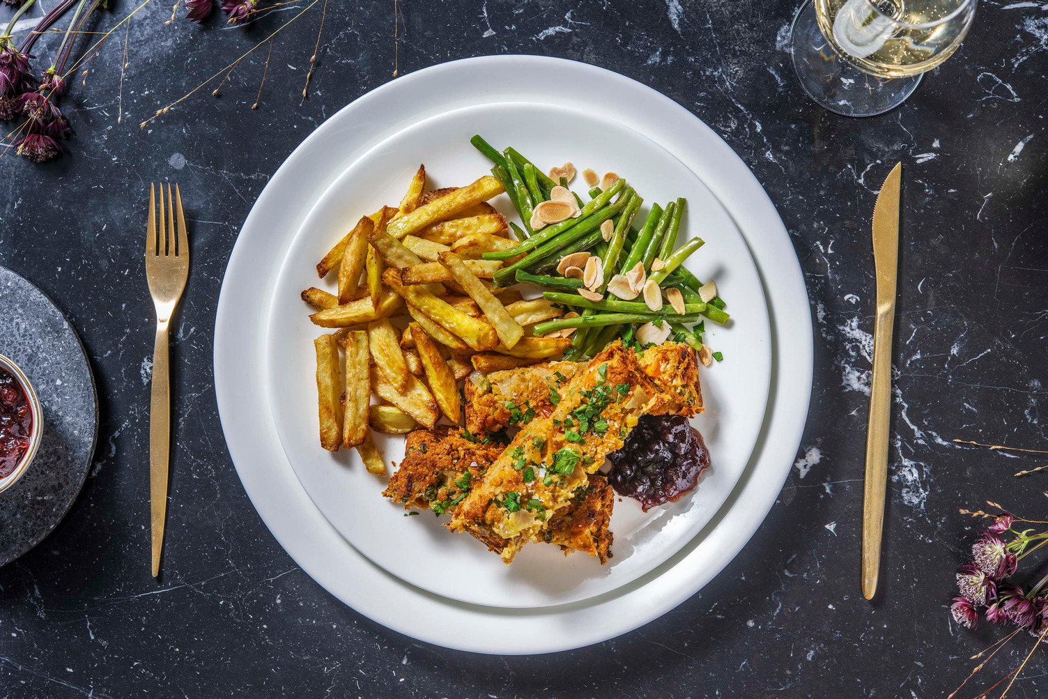 Roulé végétarien aux pois chiches