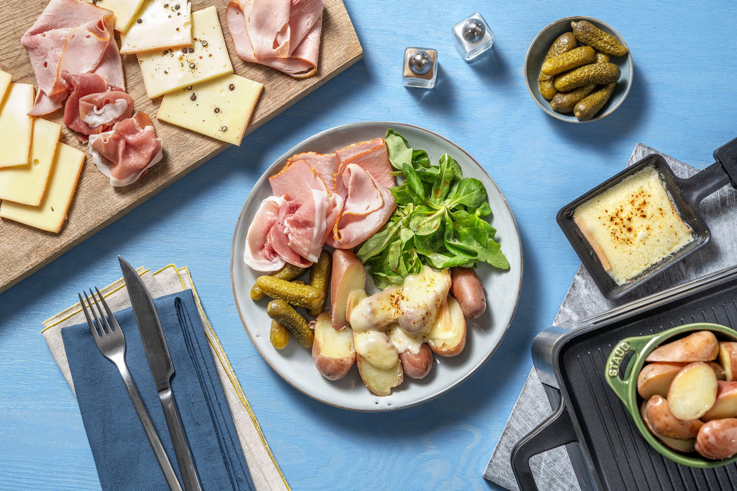 Raclette Party RichesMonts & charcuterie