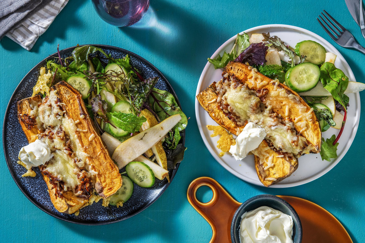 Søde kartoffelbåde