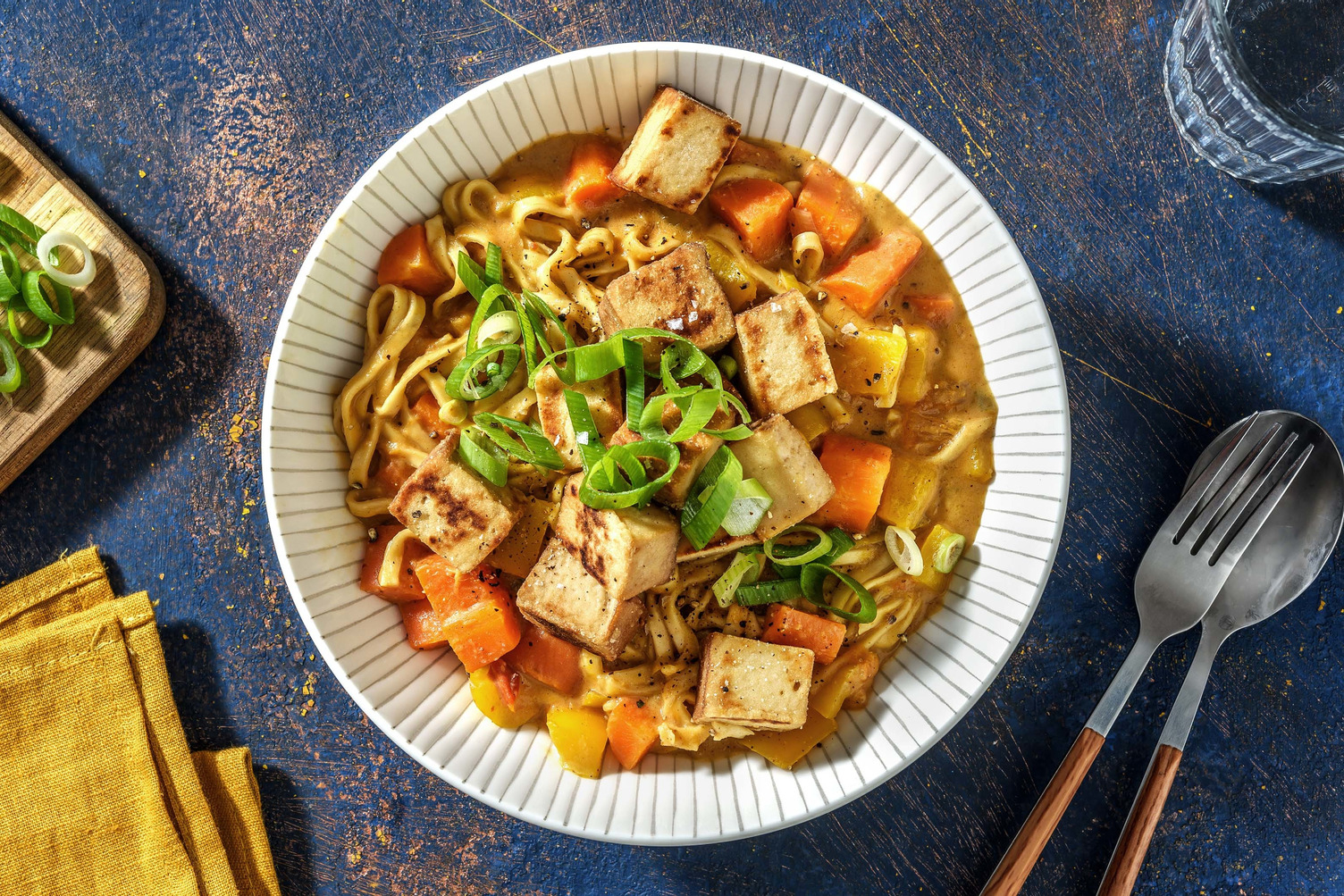Laksa med krispig tofu