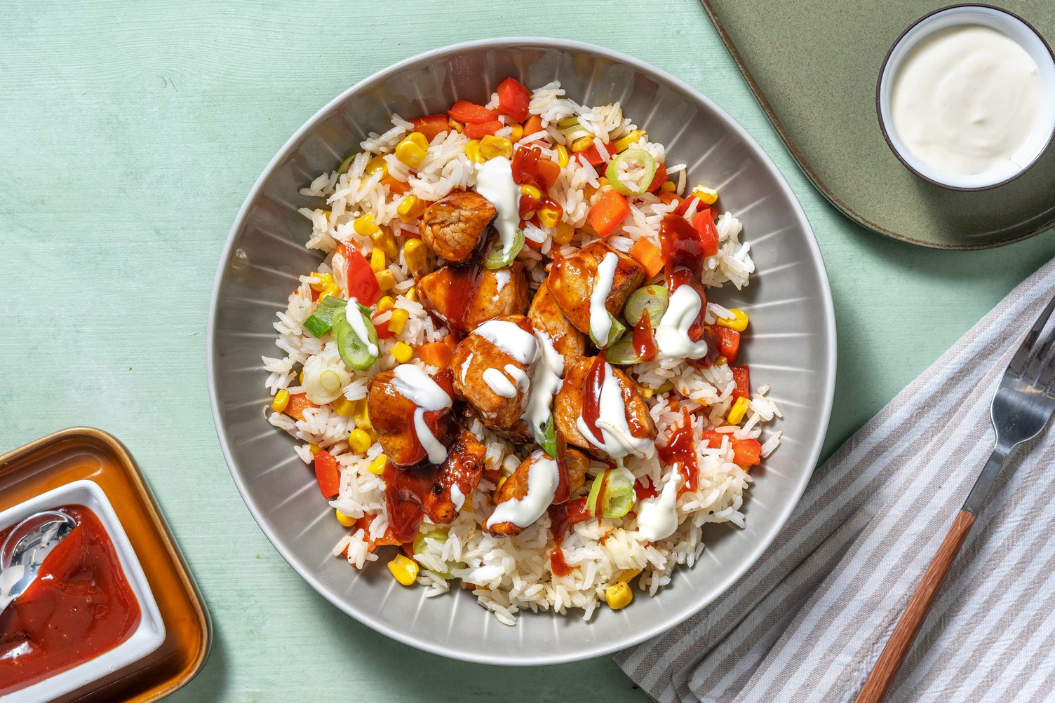 BBQ-marineret svinekød