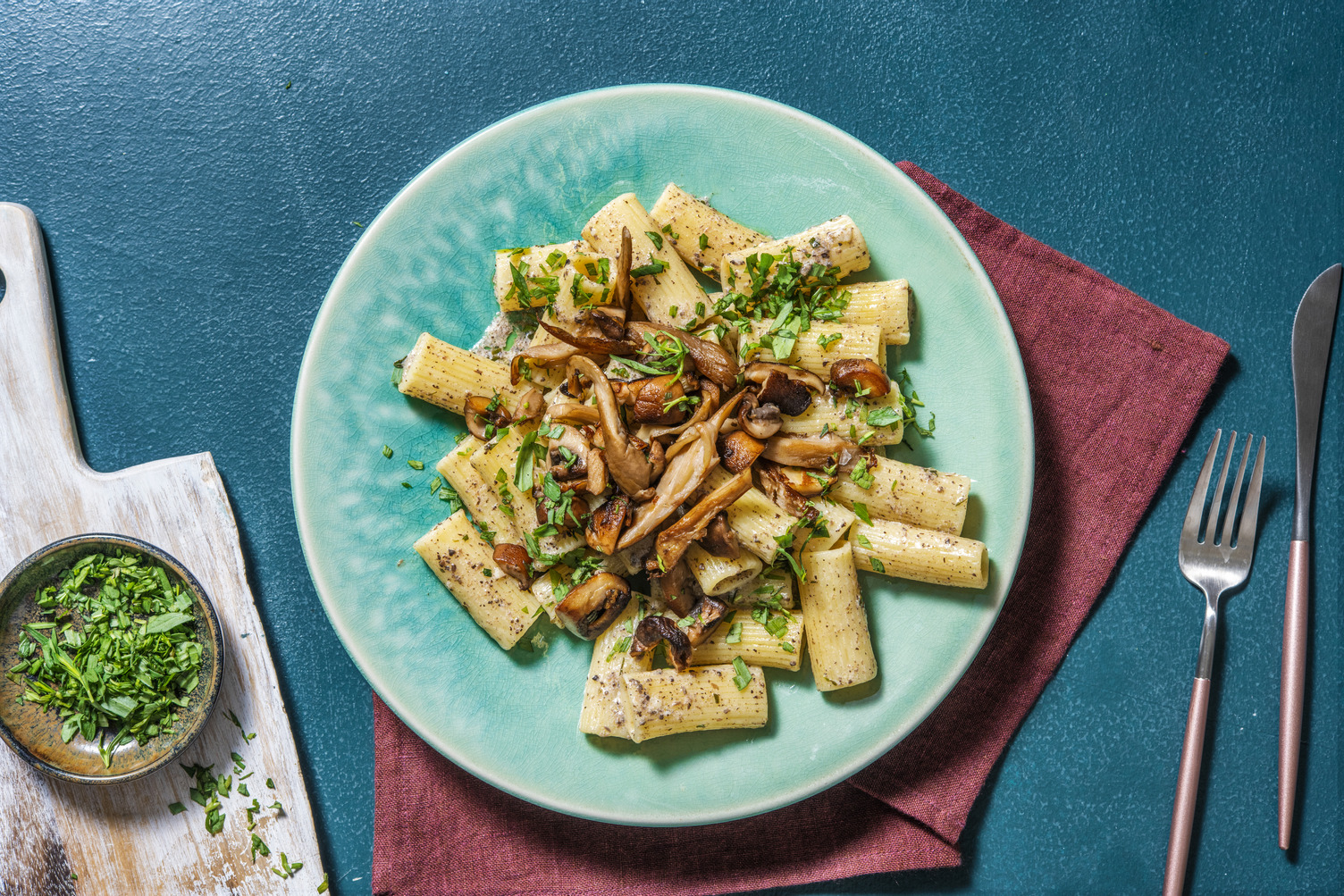 Exotic Mushroom Pasta