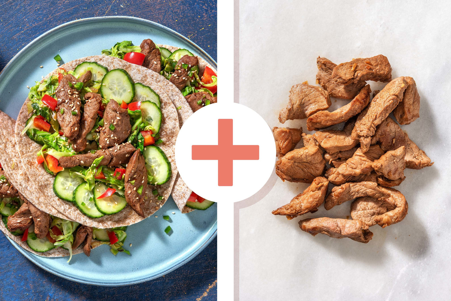 Double protein - Mini-tortilla's met dubbele portie varkenshaaspuntjes