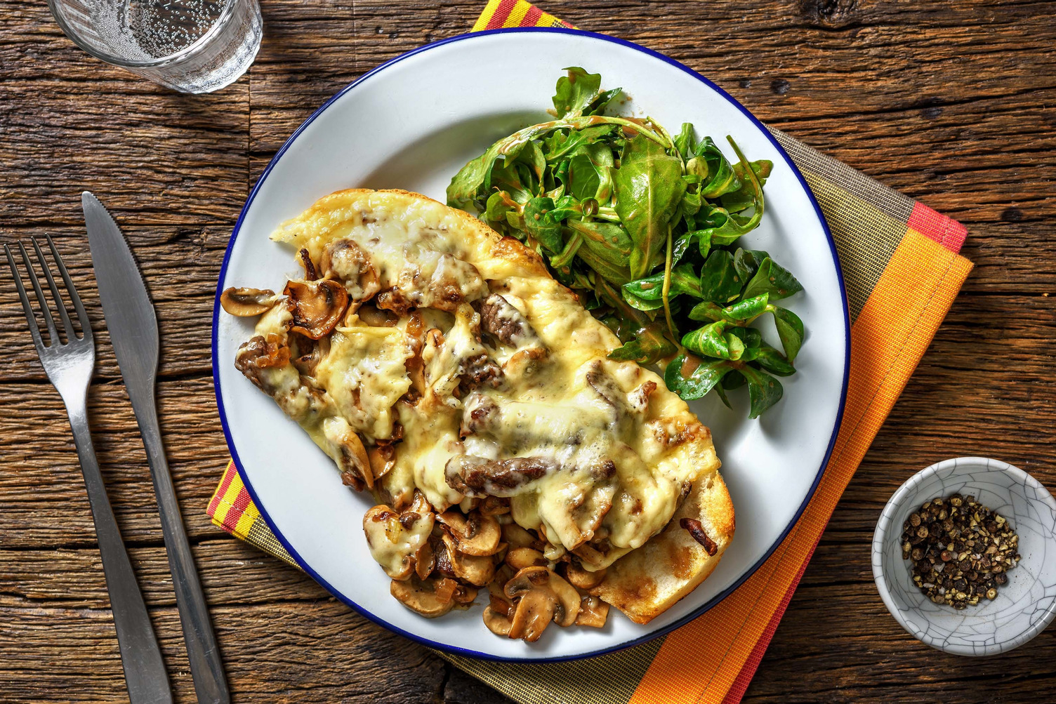 Sandwich au bœuf & fromage à raclette