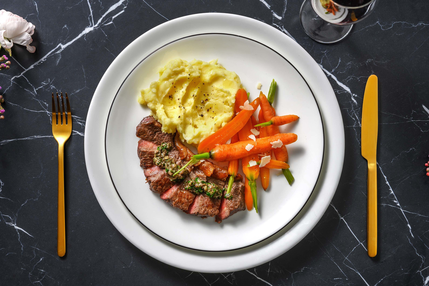 Pavé de bœuf & salsa verde à l'italienne