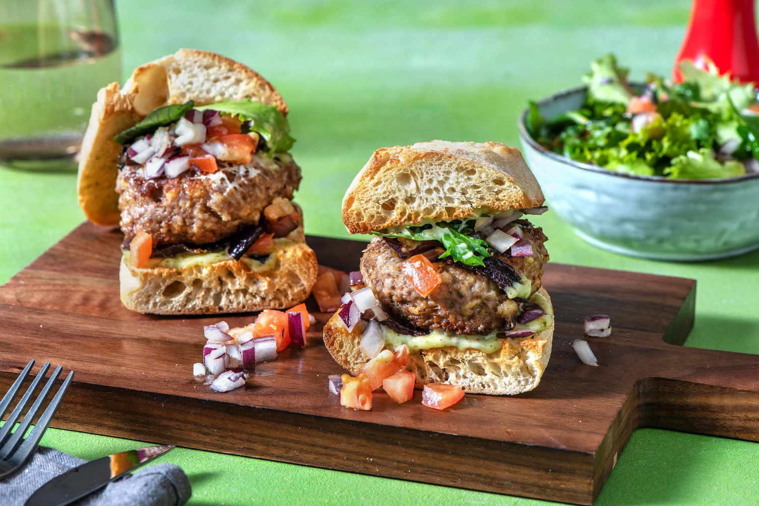 Italiensk frikadellsandwich