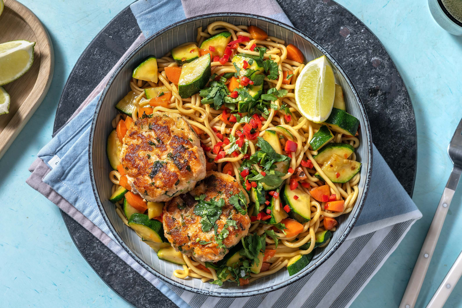 Asiatiske laksefrikadeller