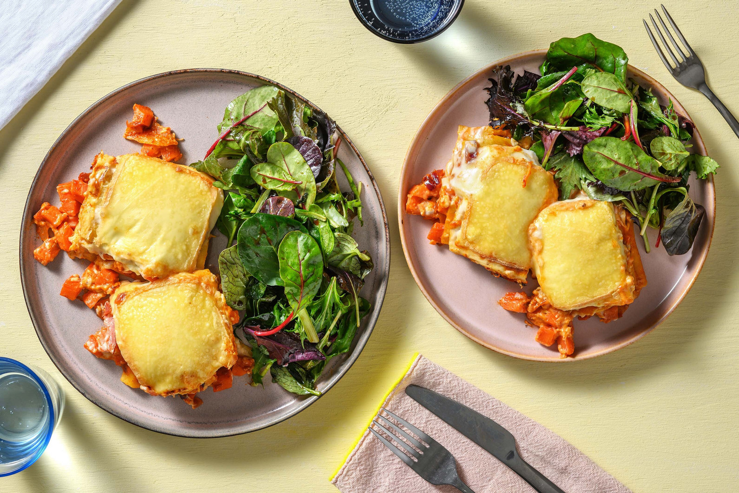 Lasagne au jambon cru & à la raclette