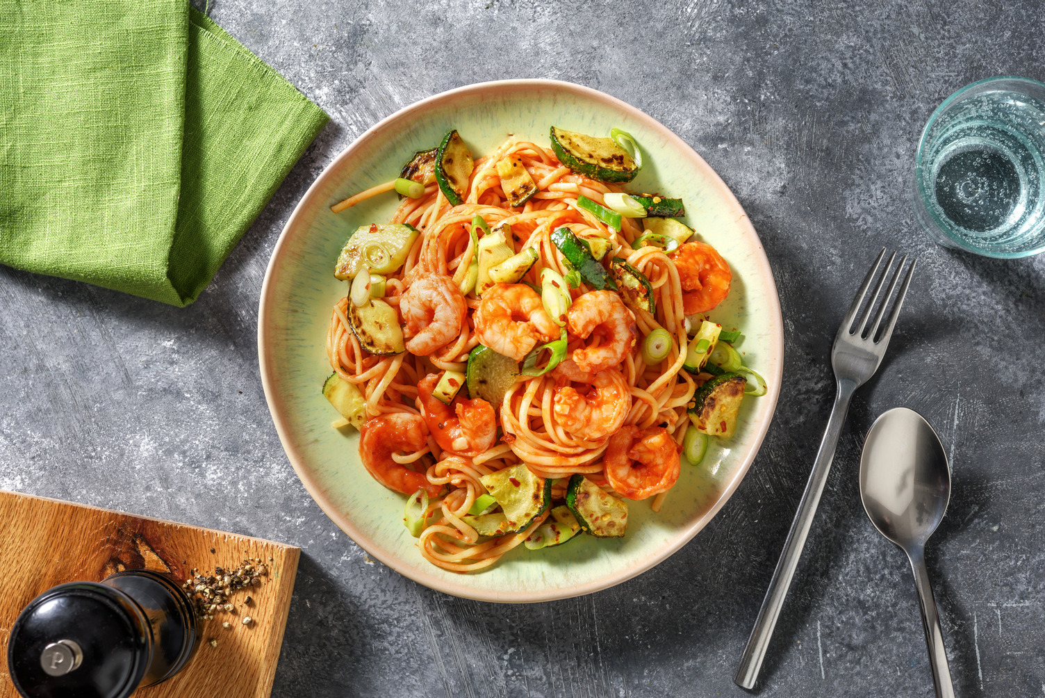 Spicy Prawn Pasta