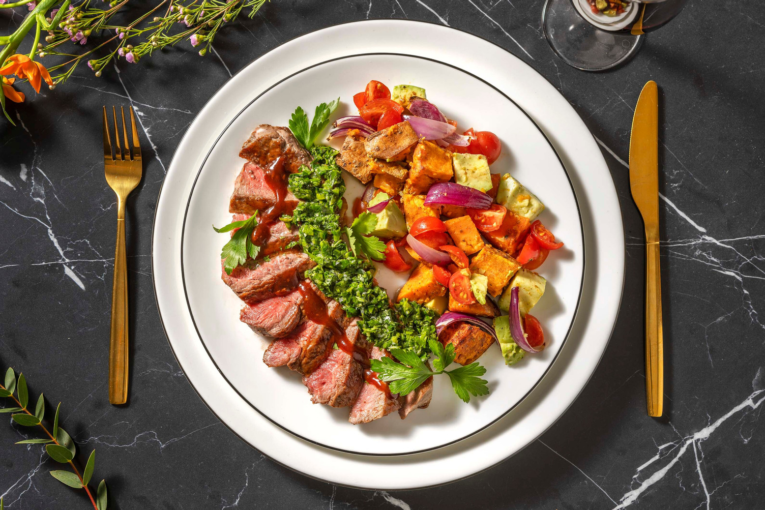 All-America style striploin steak 