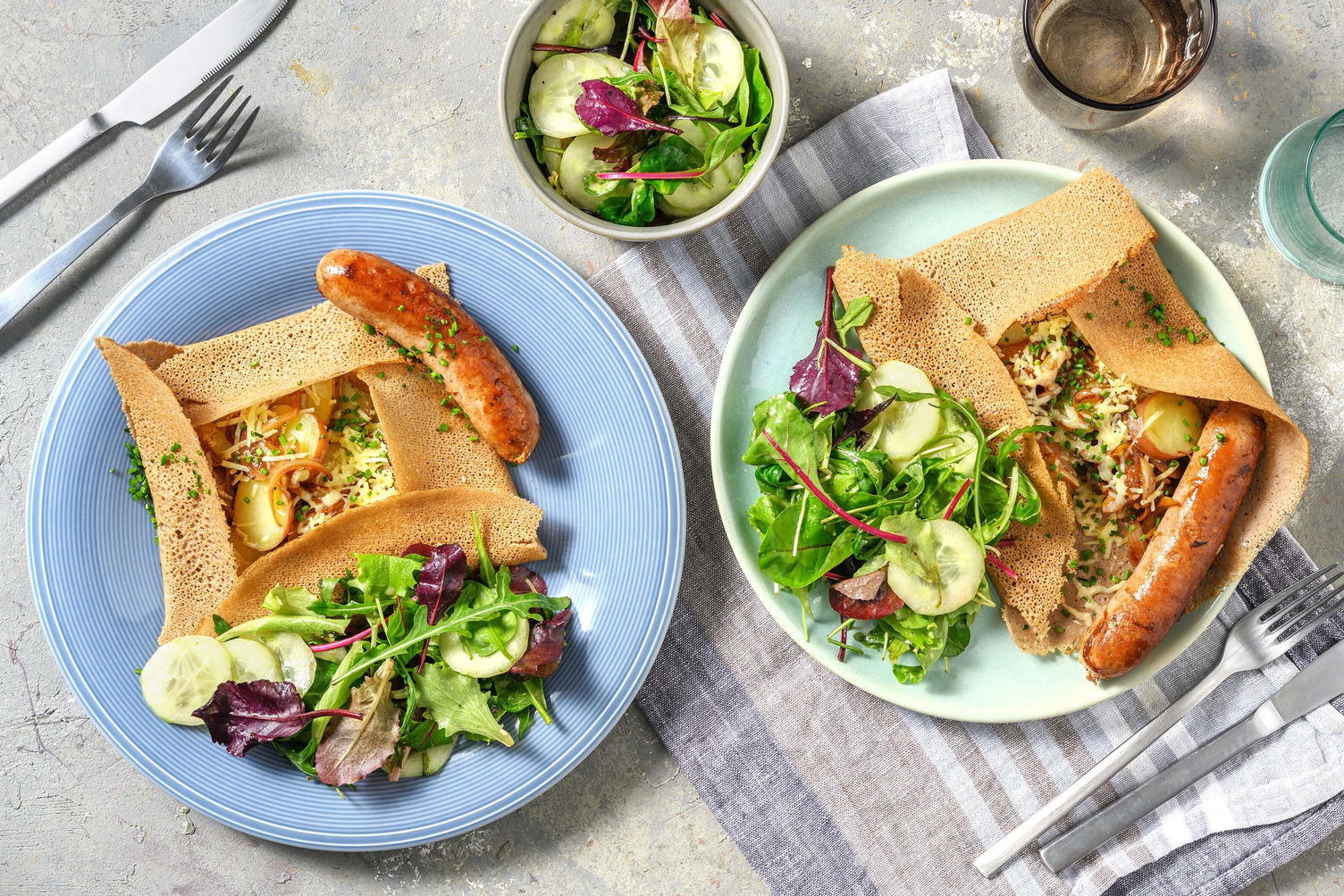 Galette bretonne à la saucisse de porc