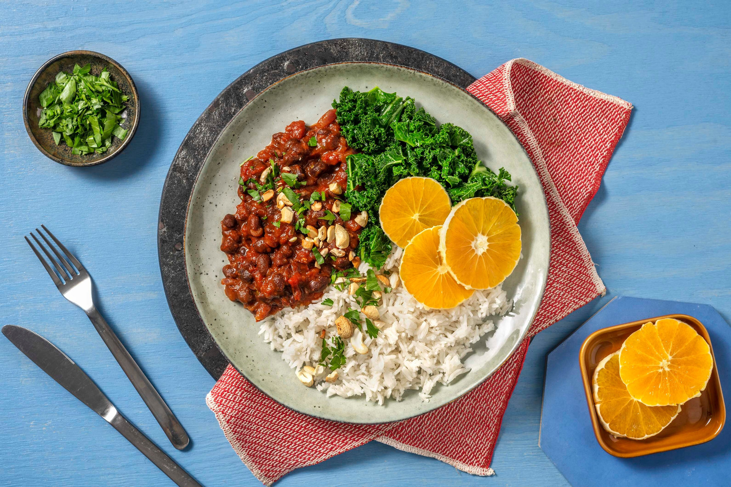 Mijoté de haricots & riz basmati au persil