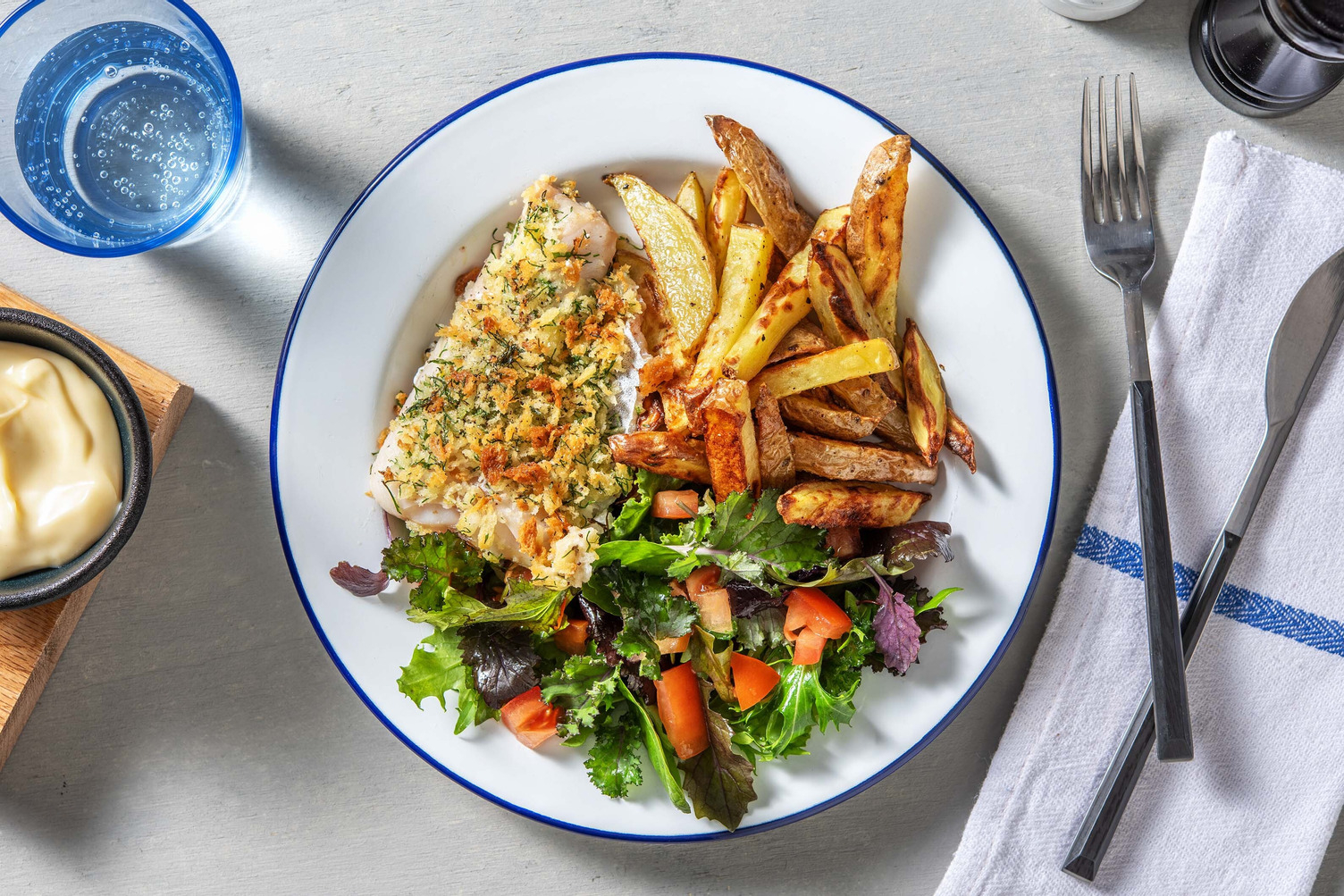 Dild- & citronpaneret sej 