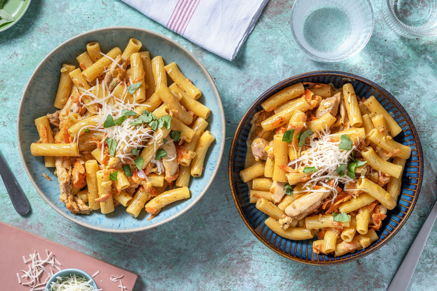 Cremet kyllingepasta