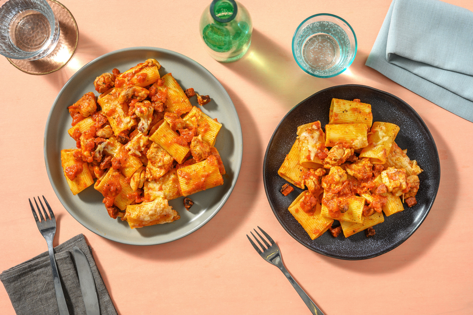 Cajun Chicken Thigh and Tomato Pasta