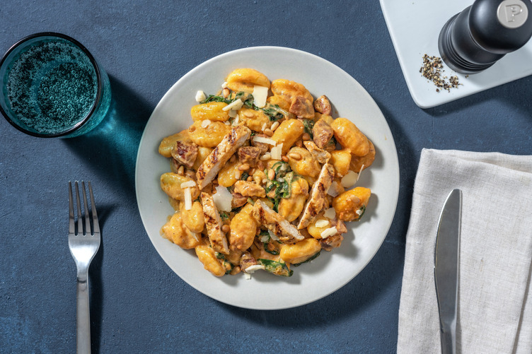 Gnocchi mit Tomatenrahm und Bio-Hähnchen