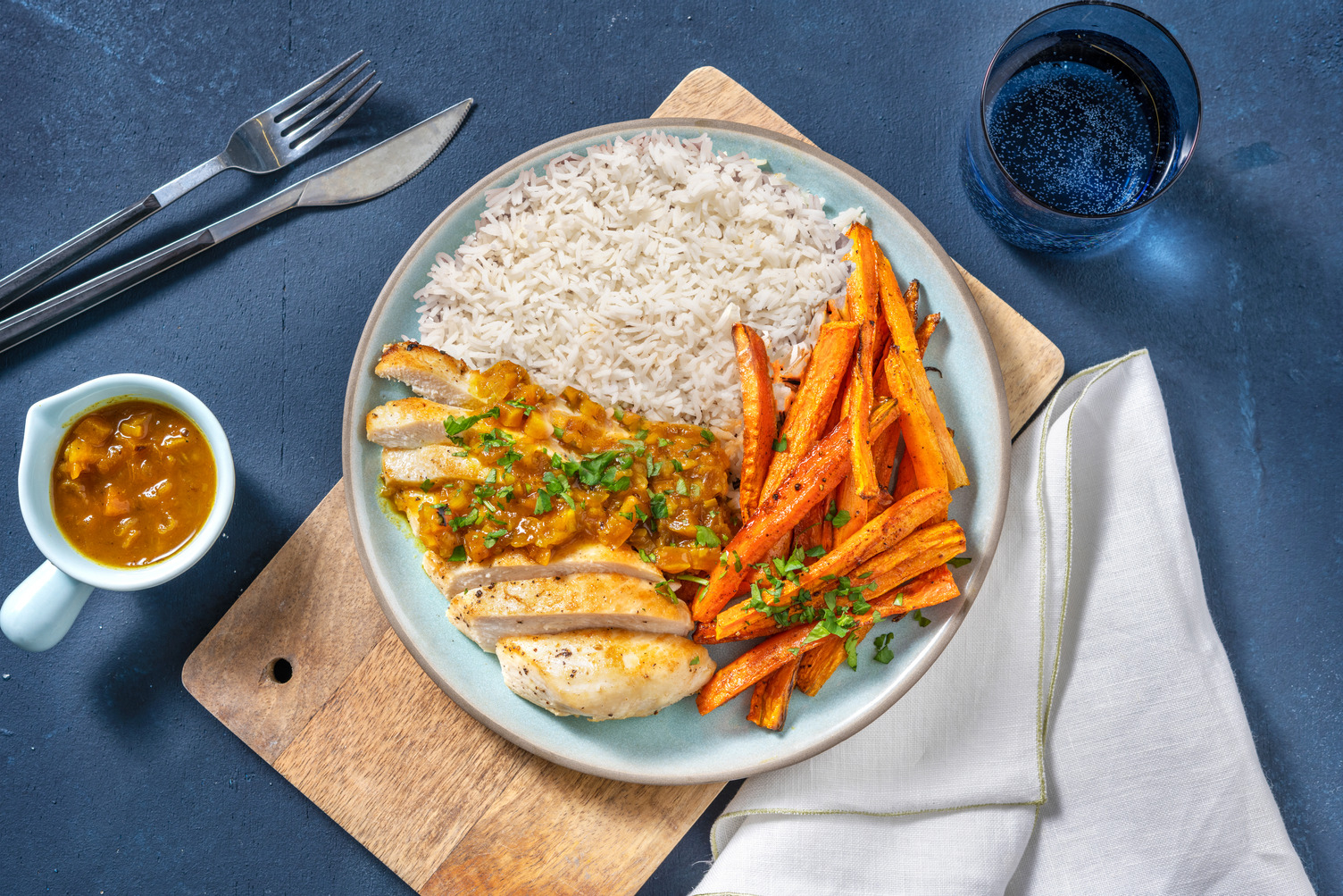 Hähnchenbrustfilet mit Aprikosen-Chutney