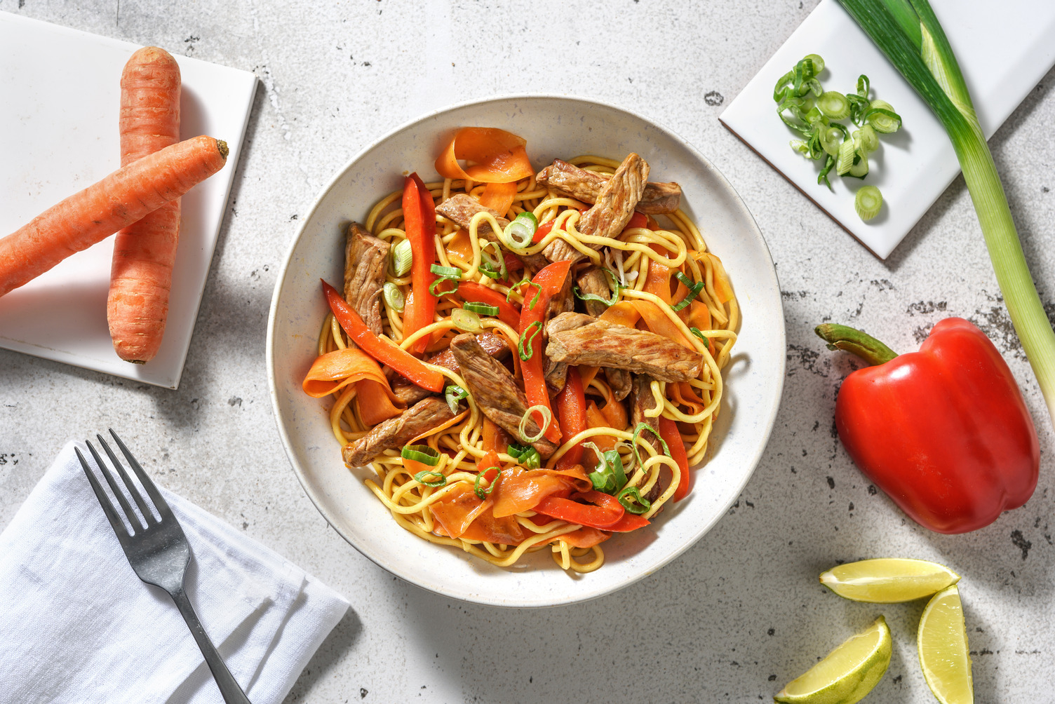 Spicy Szechuan Beef Stir-Fry Noodles