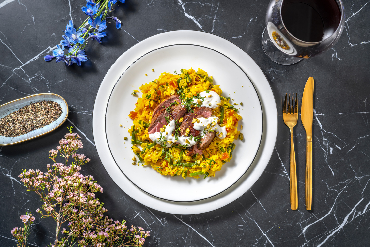 Tandoori Lamb Steaks Glazed in Mango Chutney