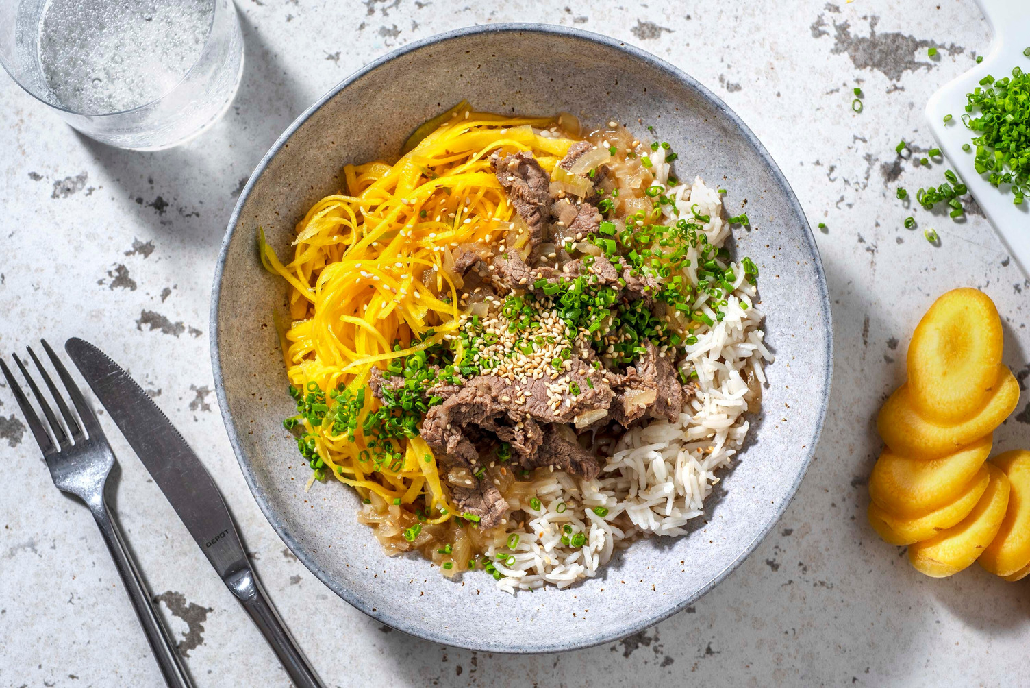 Gyudon : bol de riz au bœuf et oignons