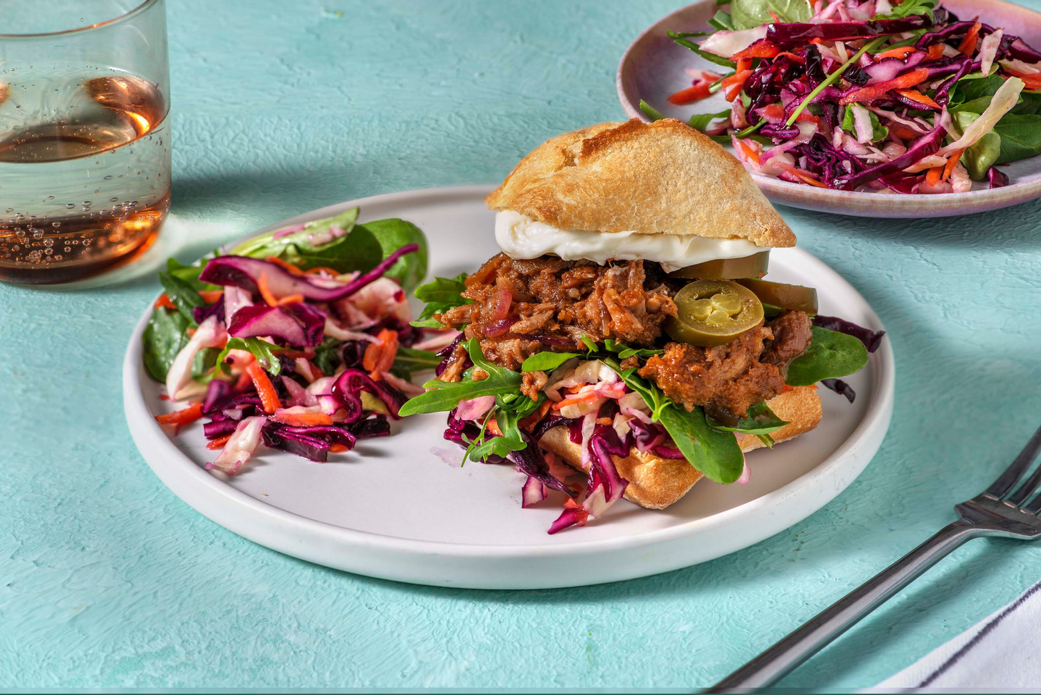 Sandwich au porc effiloché & aïoli