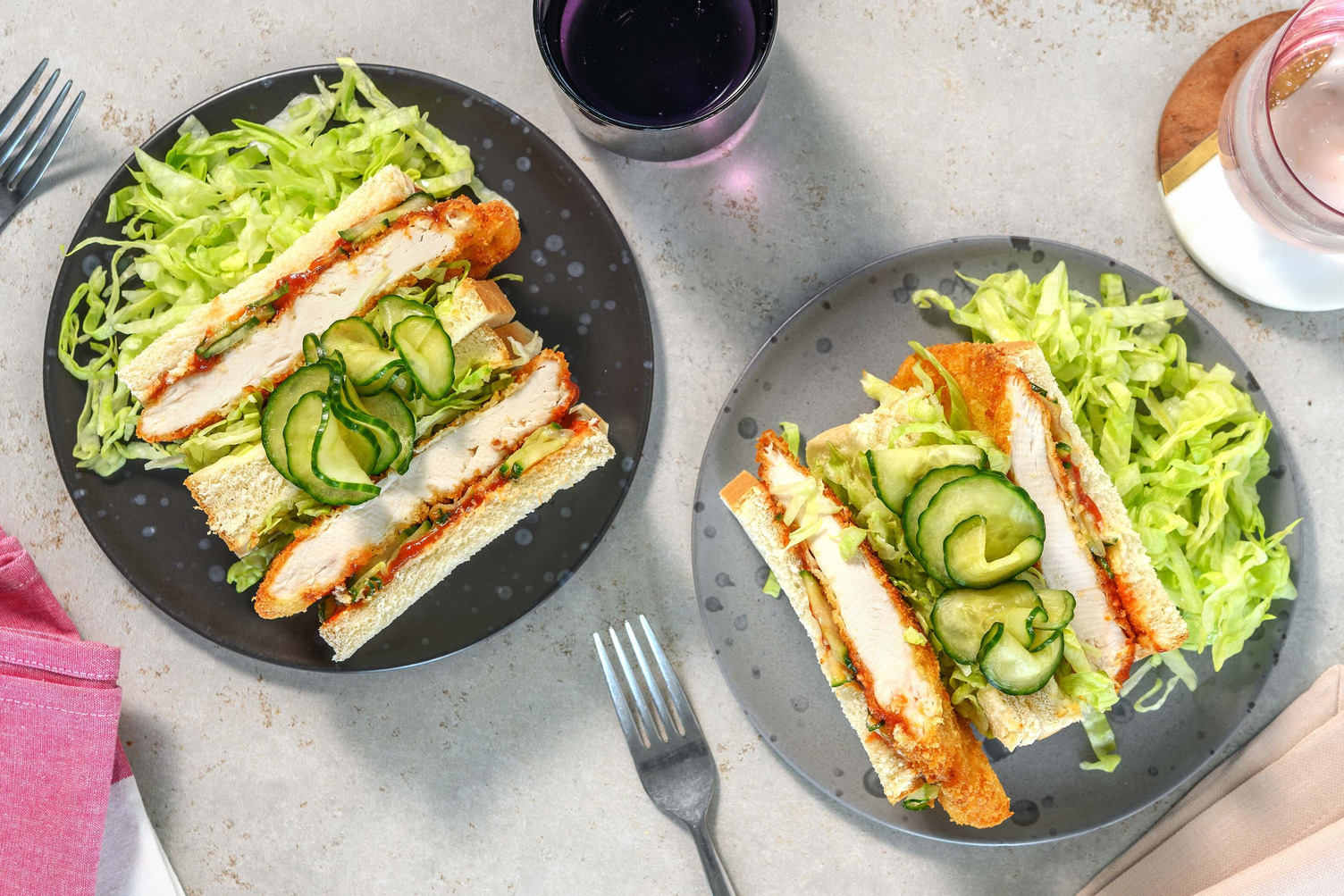 Chicken Katsu Sando : sandwich au poulet pané