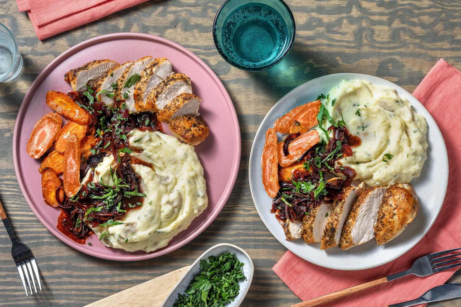 Ovnsstekt kyllingbryst