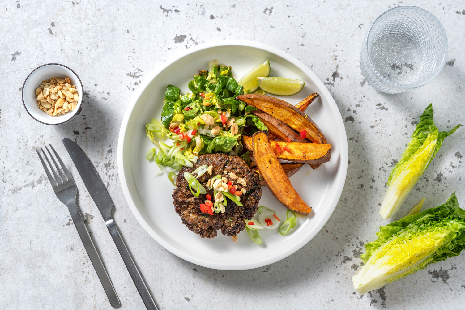 Hamburguesas a la plancha con especias tailandesas