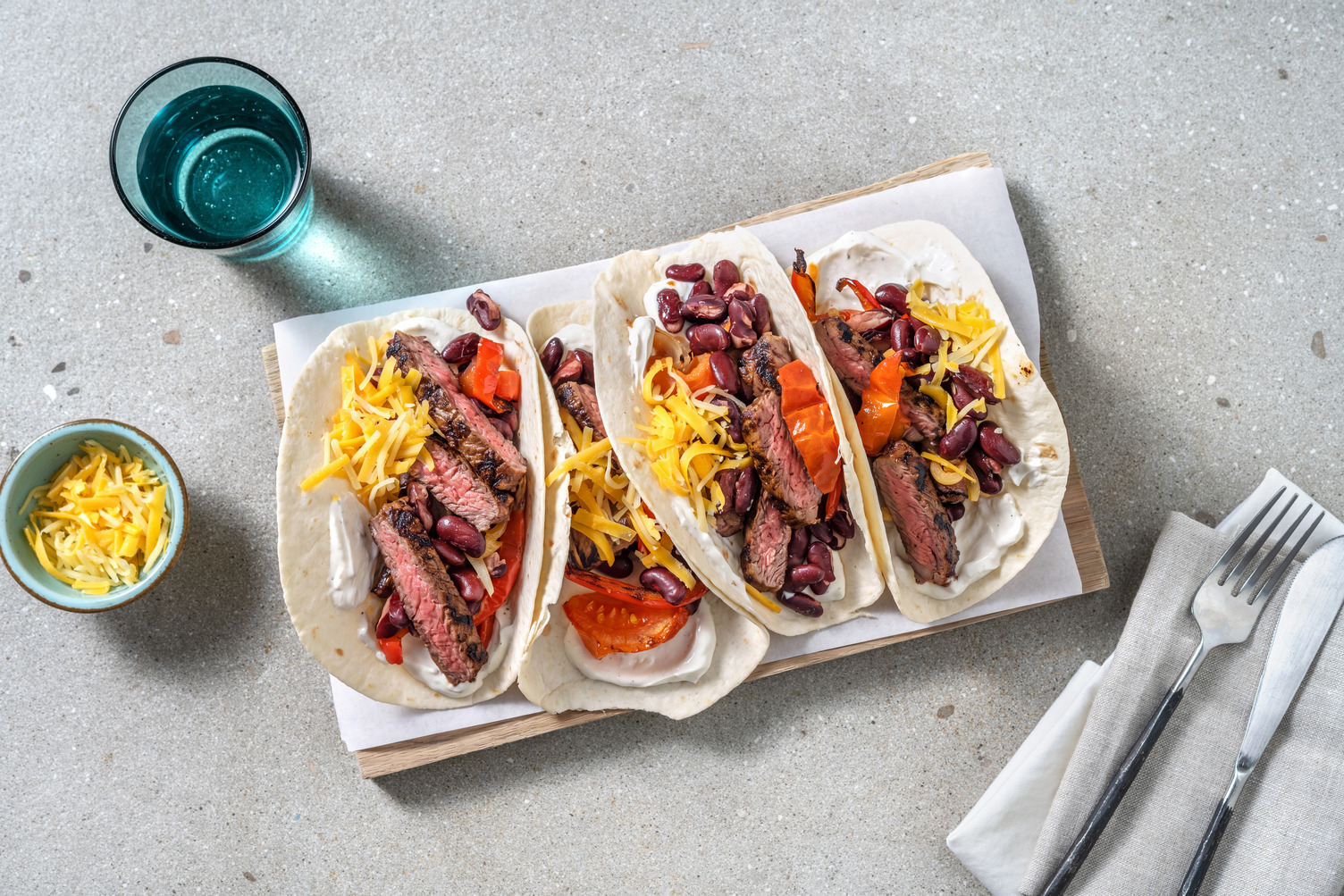 One-Tray Bio-Roastbeef Fajitas 