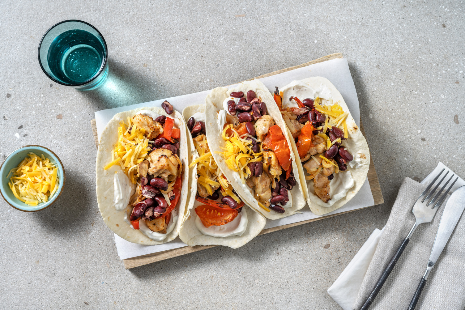 One-Tray-Hähnchen-Fajitas & doppelt Hähnchen