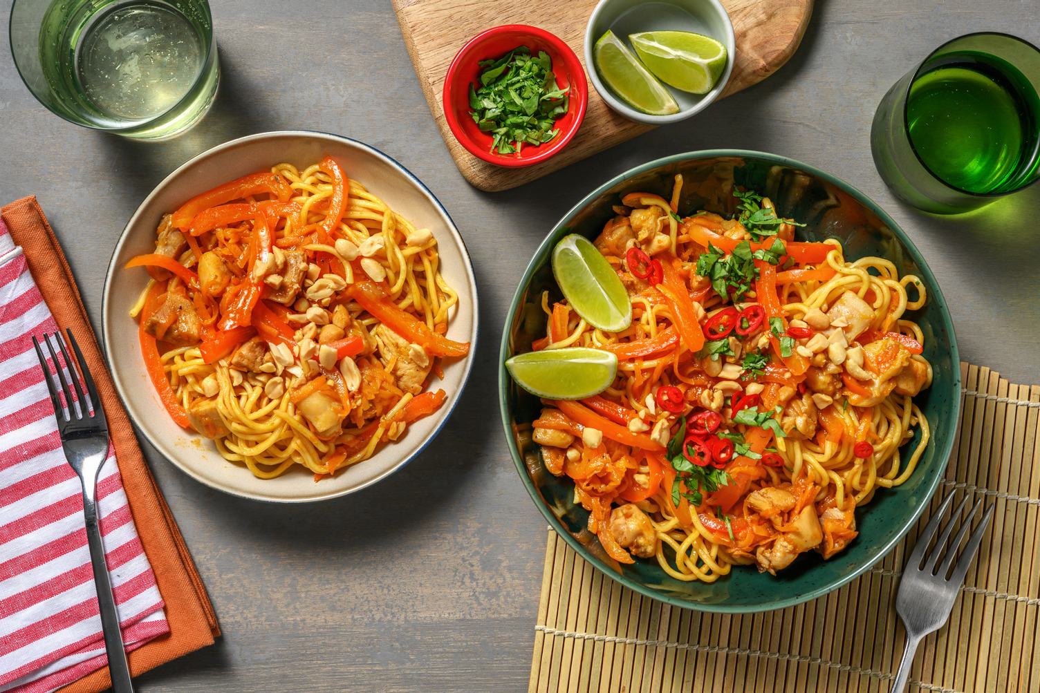 Sticky Chicken Noodle Stir-Fry 