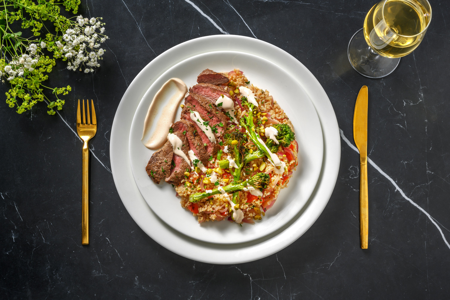 Chermoula Yoghurt Crusted Lamb Steaks