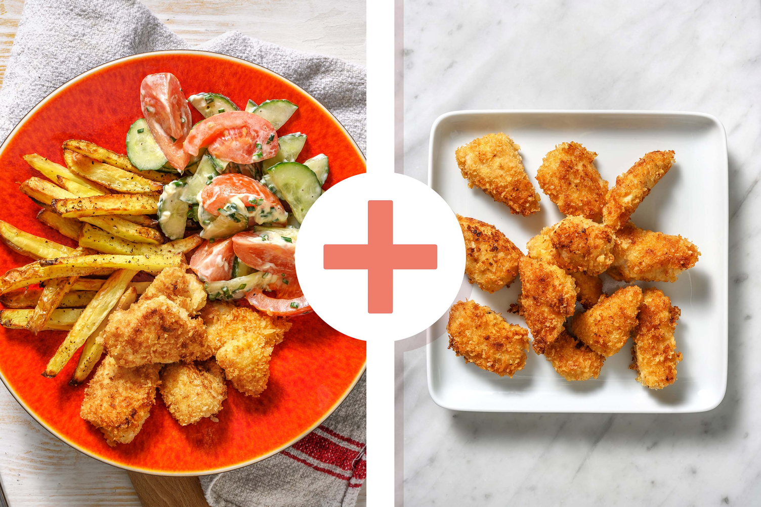 Double protein - Dubbele portie zelfgemaakte kipnuggets