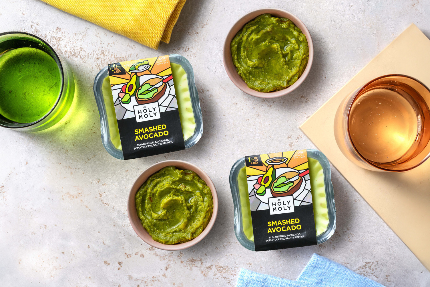 Holy Moly Smashed Avocado Pots
