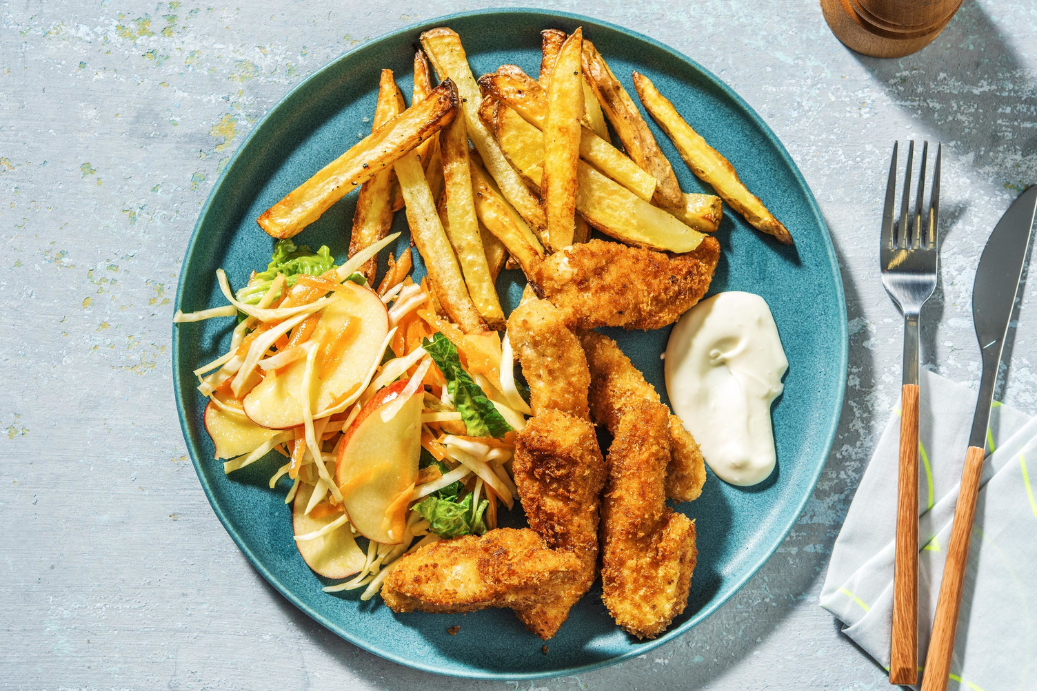 Krispig BBQ-kyckling