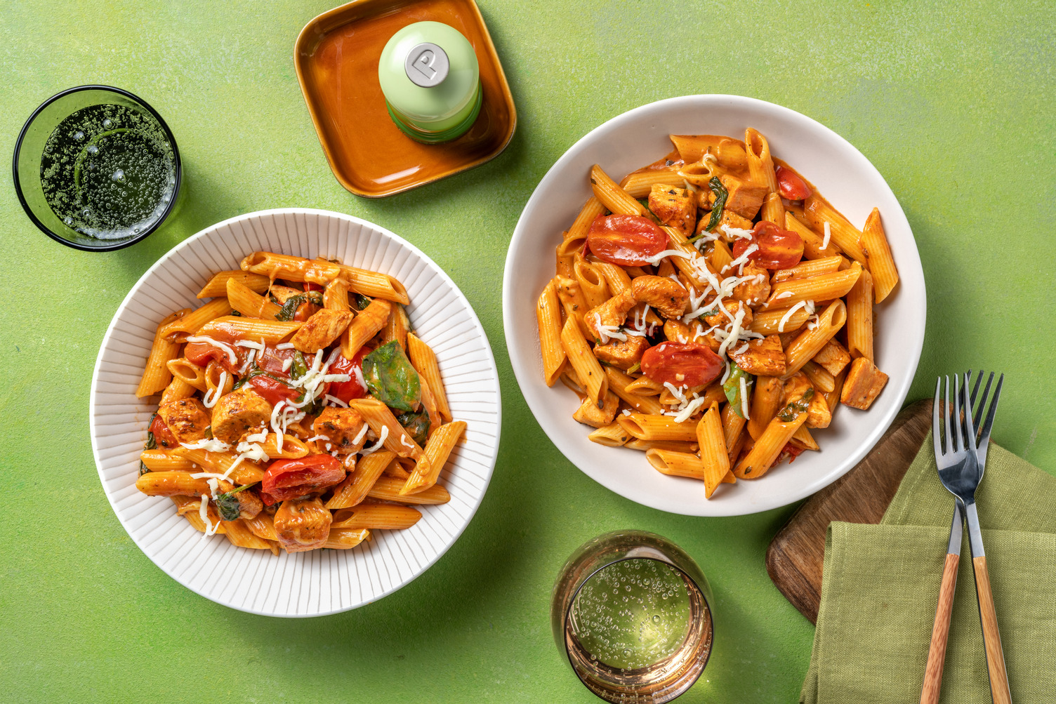 Creamy Chicken and Tomato Pasta