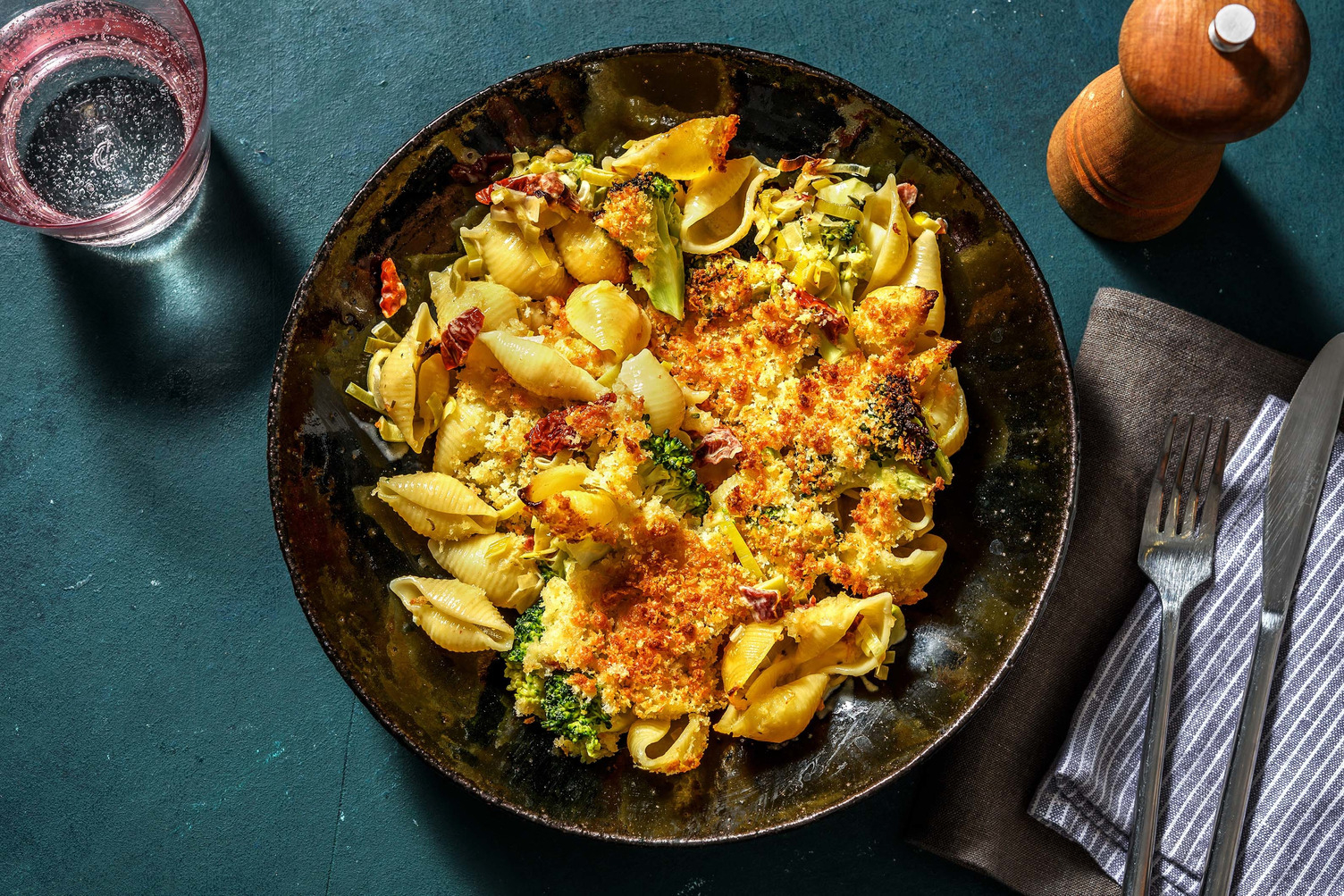 Gegratineerde pastaschotel