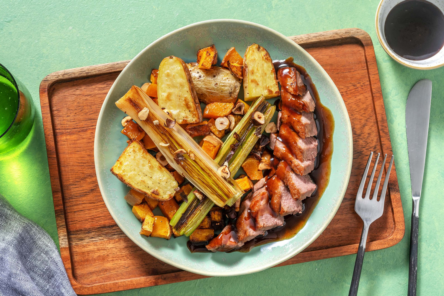 Filet de canette & butternut rôti