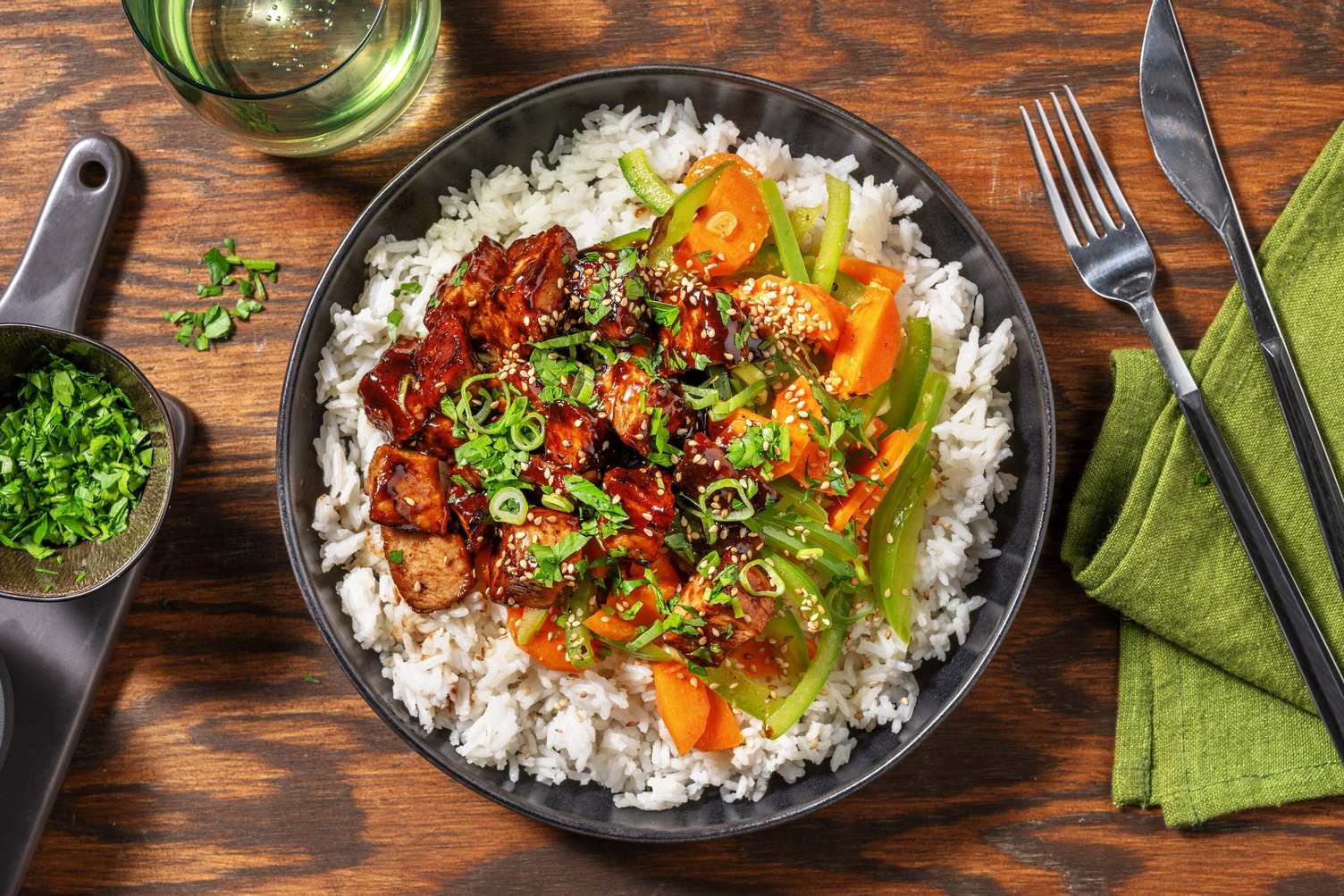 Maiale caramellato in stile asiatico