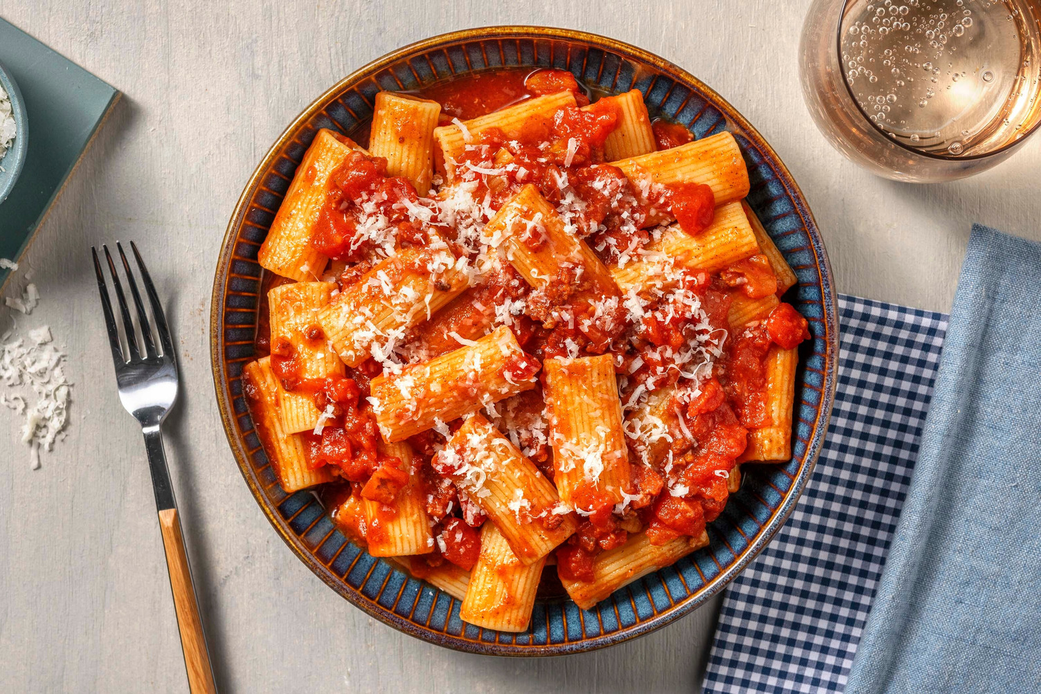 Tortiglioni all'amatriciana