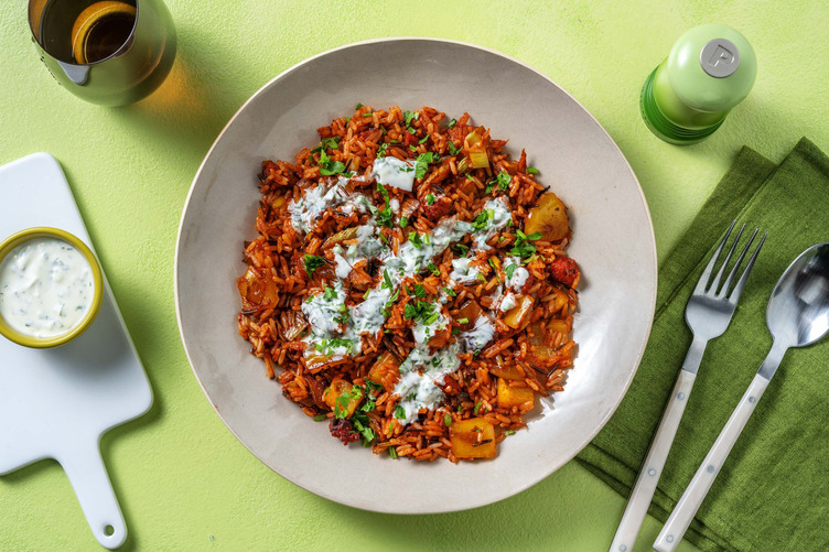 Jambalaya med chorizo