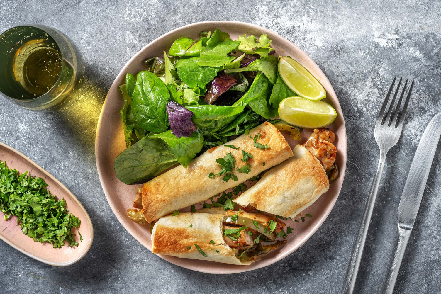 Fresh roll di pollo e peperoni verdi