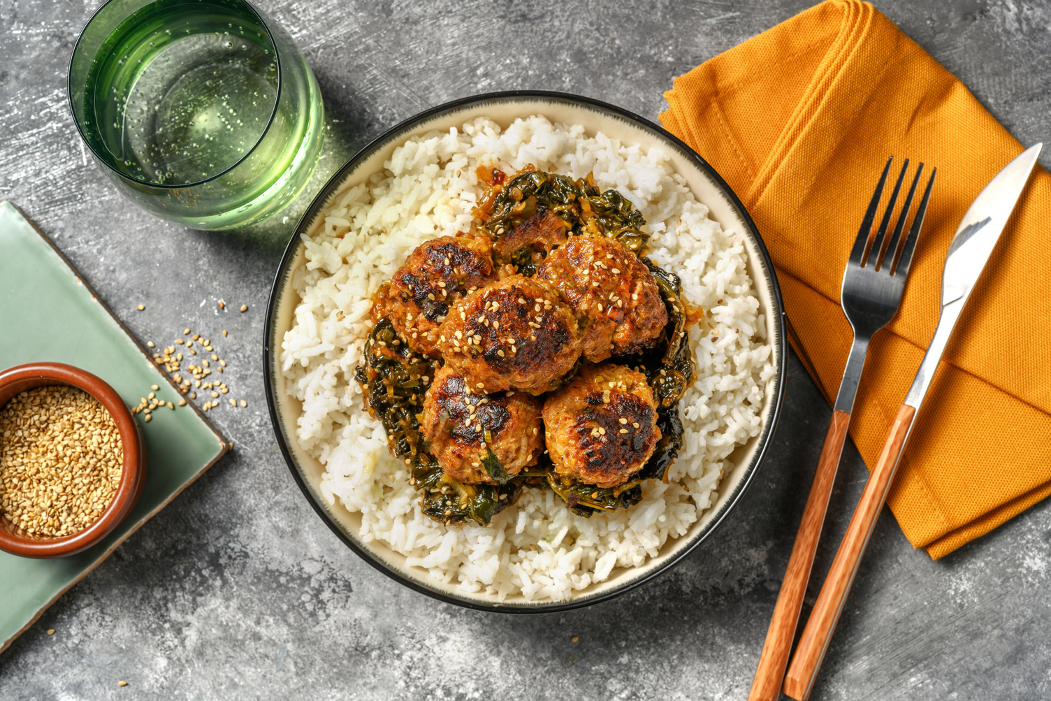 Polpette di carne in salsa hoisin