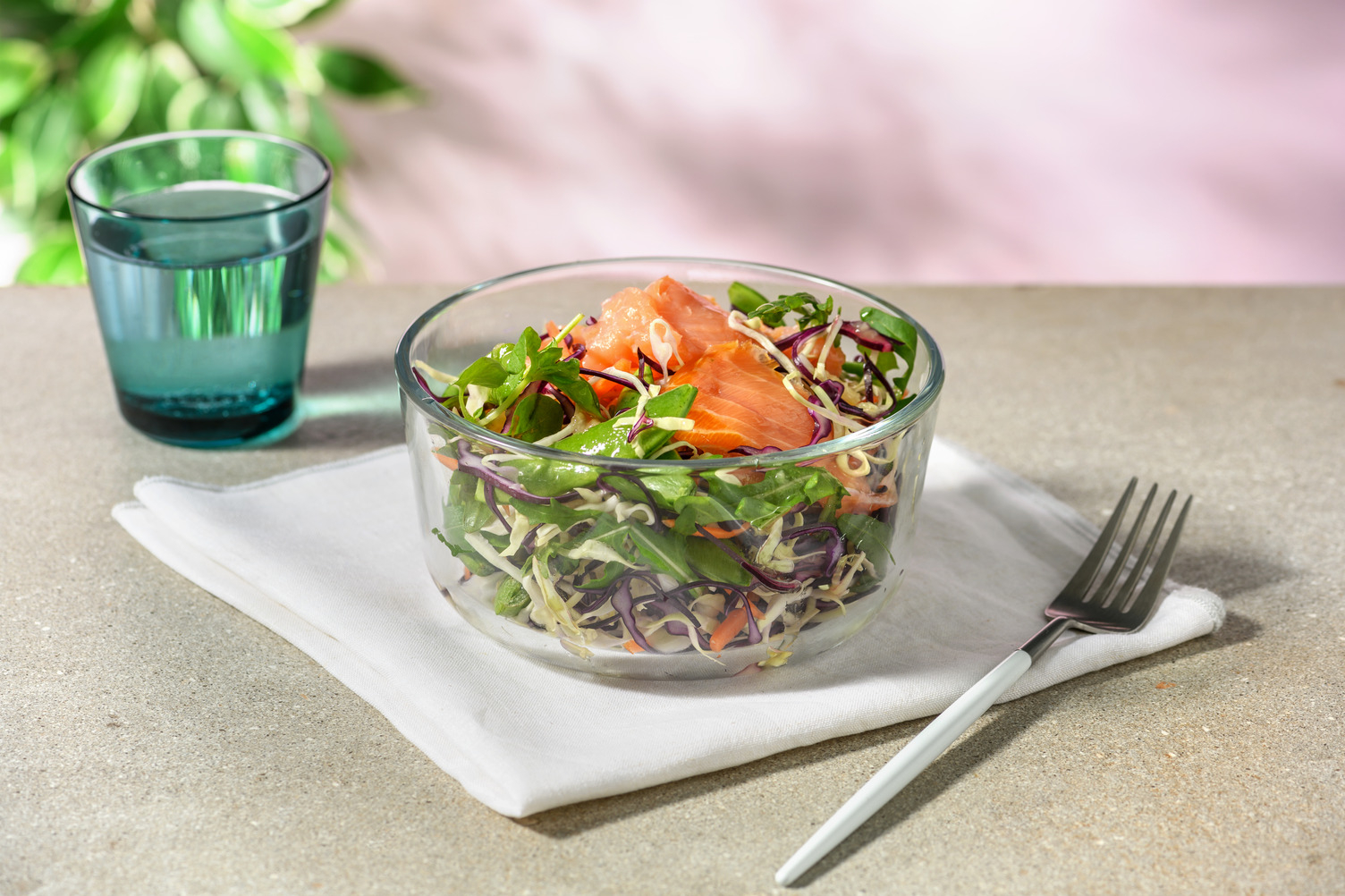 Fragrant Asian Style Smoked Salmon Salad