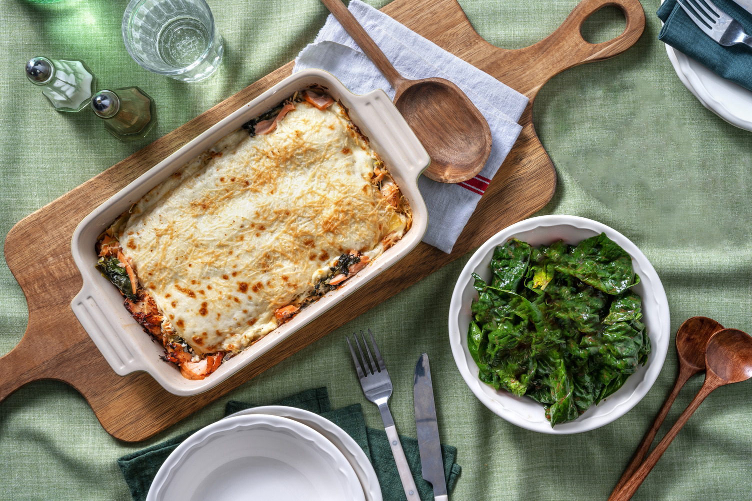 Lasagne saumon épinards & ricotta