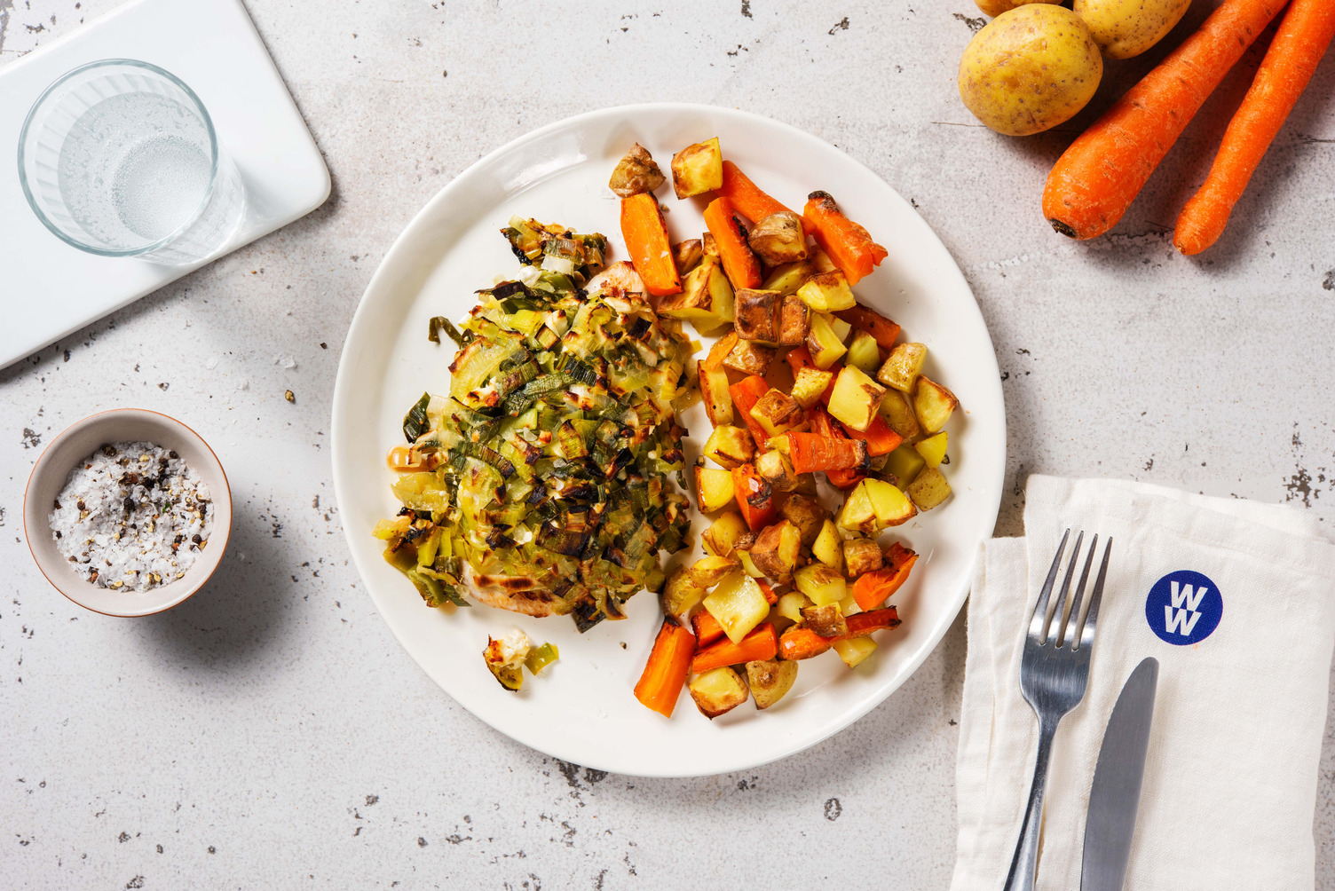 Feta and Leek Crusted Chicken